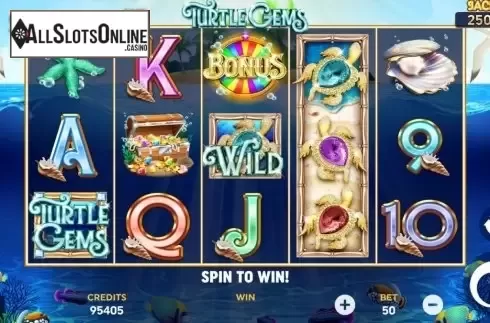 Reel Screen. Turtle Gems from Playlogics