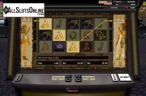 Win screen. Tutankhamun from Realistic