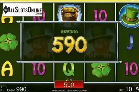 Big win screen. Under the Rainbow HD from Merkur