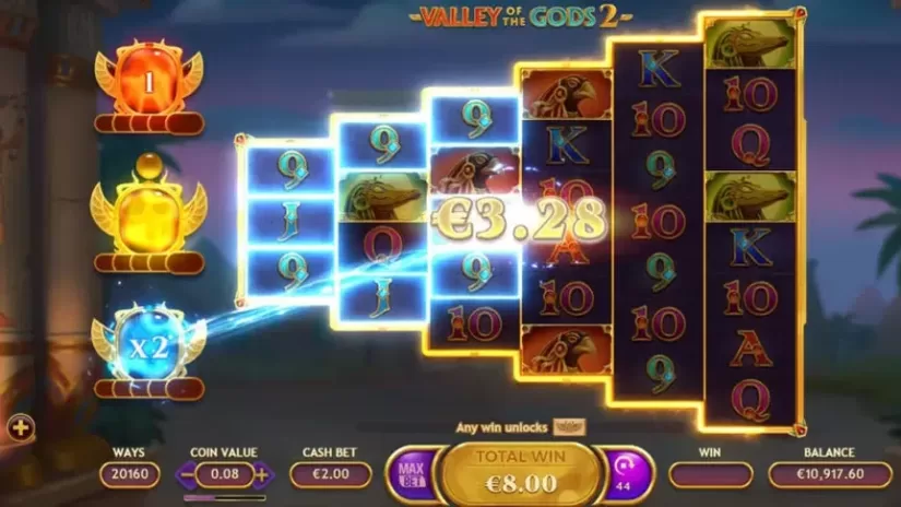Valley of the Gods 2 slot screenshot 3