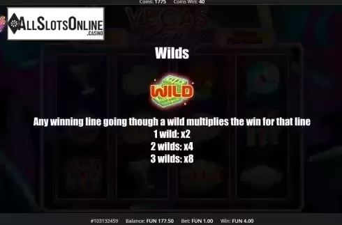Game Features screen