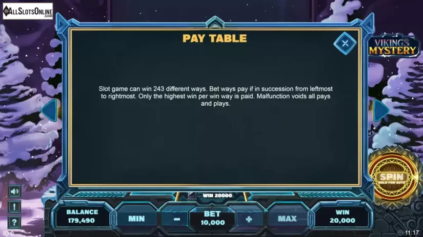 Win ways screen