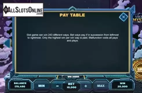 Win ways screen