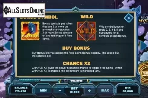 Features screen