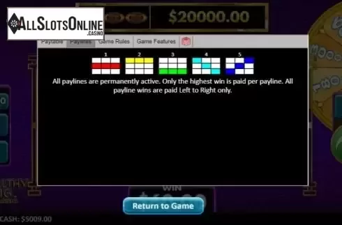 Paytable 2