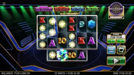 Who Wants To Be A Millionaire Megapays slot screenshot 1
