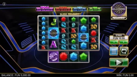 Who Wants To Be A Millionaire Megapays slot screenshot 2