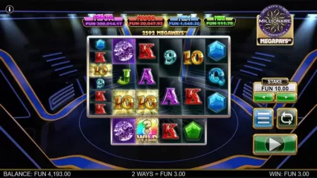 Who Wants To Be A Millionaire Megapays slot screenshot 4