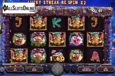 Free Spins 2. Wild Hog Luau from RTG