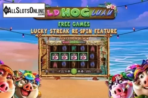 Start Screen. Wild Hog Luau from RTG
