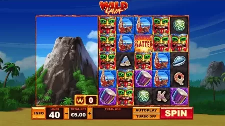 Wild Lava slot screenshot 2