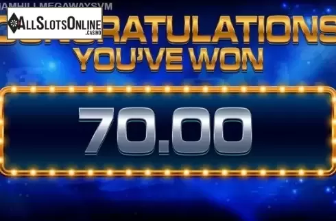 Win Screen. William Hill Megaways from Blueprint