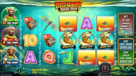 Big Bass Trophy Fishing slot screenshot 2