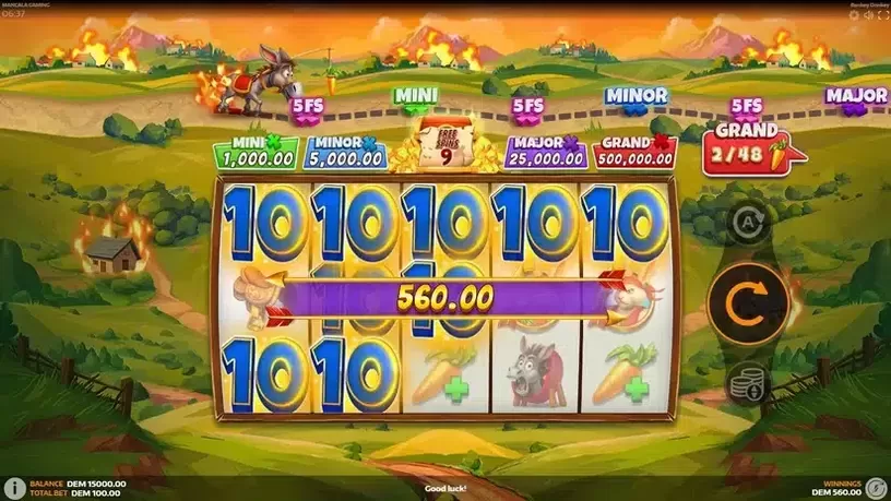 Bonkey Donkey slot screenshot 4