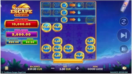 Caribbean Escape: Rapid Link slot screenshot 4