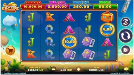 Caribbean Escape: Rapid Link slot screenshot 1