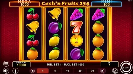 Cash’n Fruits 256 Hold And Win slot screenshot 1