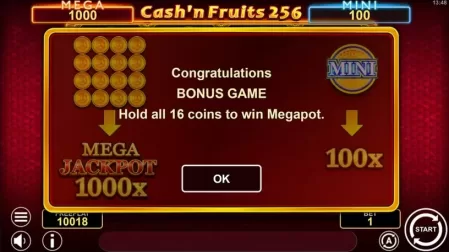 Cash’n Fruits 256 Hold And Win slot screenshot 4