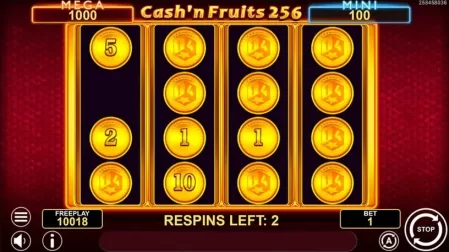 Cash’n Fruits 256 Hold And Win slot screenshot 5