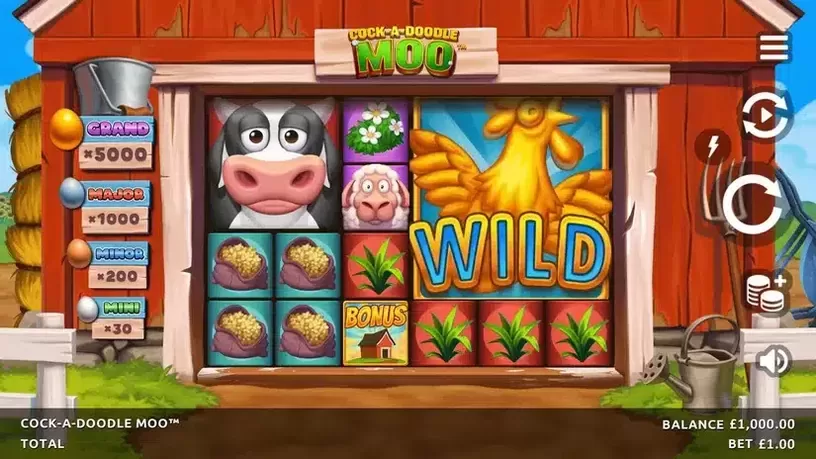 Cock-A-Doodle Moo slot screenshot 1