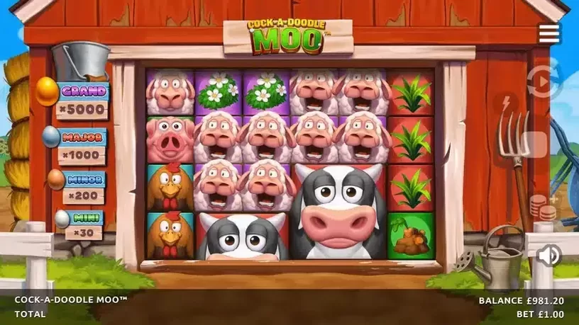 Cock-A-Doodle Moo slot screenshot 3