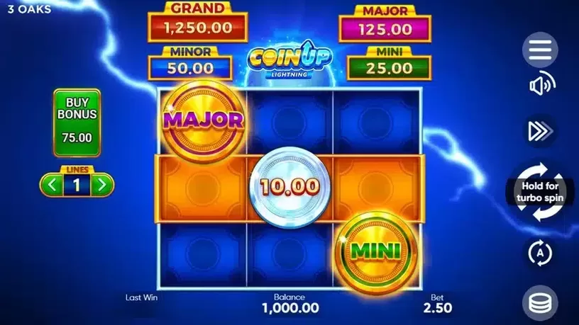 Coin Up: Lightning slot screenshot 1