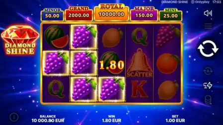 Diamond Shine slot screenshot 2