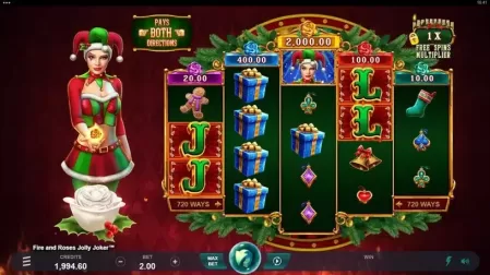 Fire and Roses Jolly Joker slot screenshot 1