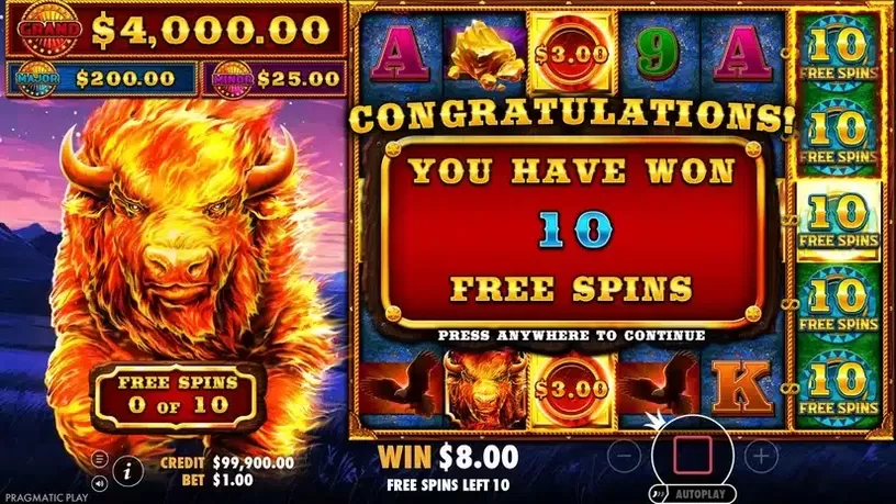 Fire Stampede 2 slot screenshot 3