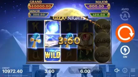 Giza Nights: Hold and Win slot screenshot 2