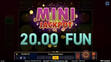 Hot Slot™: 777 Coins Extremely Light slot screenshot 3