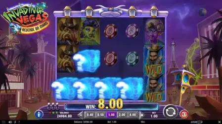Invading Vegas Revenge on Mars slot screenshot 5