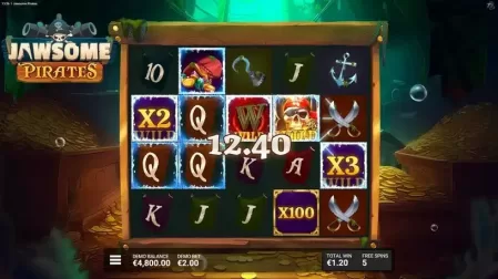 Jawsome Pirates slot screenshot 4