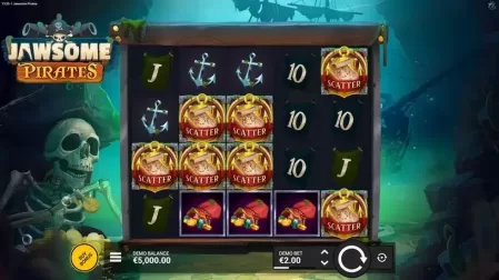 Jawsome Pirates slot screenshot 1