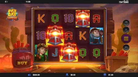 Payday Express slot screenshot 2