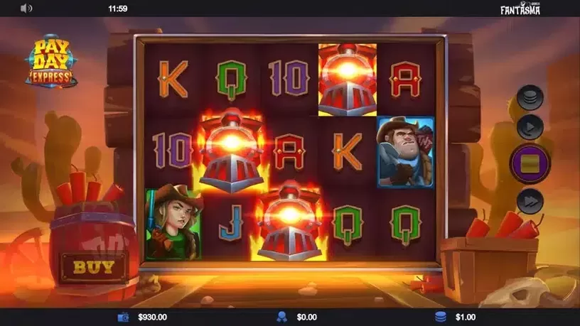 Payday Express slot screenshot 2
