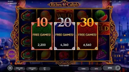 Riches of Caliph slot screenshot 3