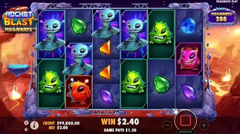 Rocket Blast Megaways slot screenshot 5