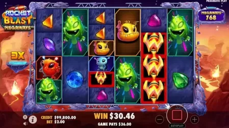 Rocket Blast Megaways slot screenshot 6