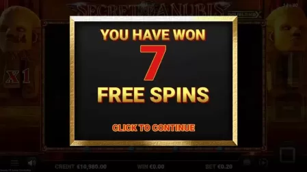 Secret of Anubis DoubleMax slot screenshot 2