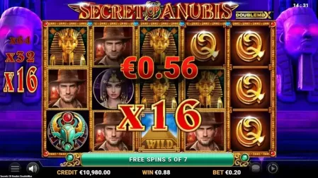 Secret of Anubis DoubleMax slot screenshot 3