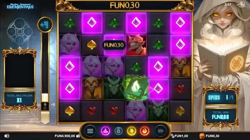 Shadow Summoner Elementals slot screenshot 3