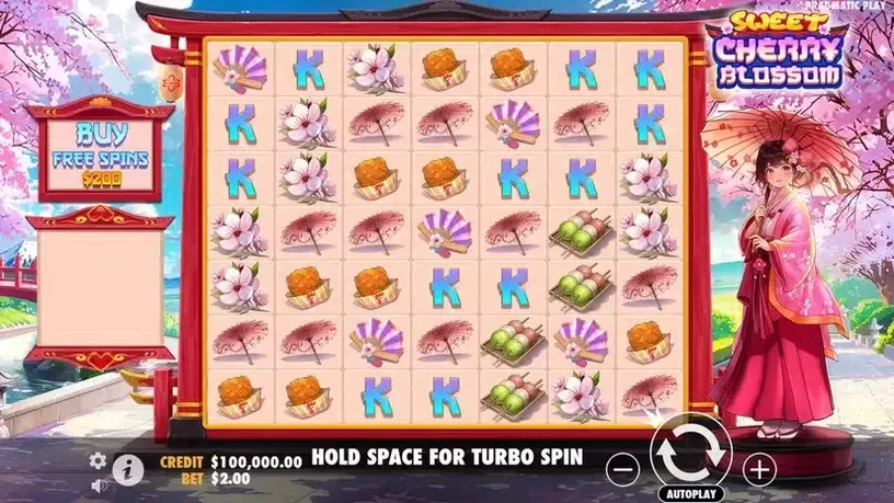 Sweet Cherry Blossom slot screenshot 1