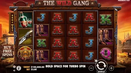 The Wild Gang slot screenshot 1