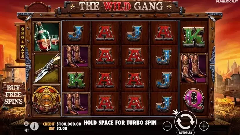 The Wild Gang slot screenshot 1