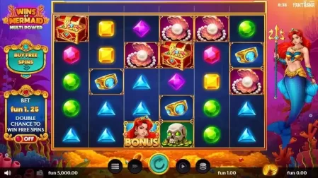 Wins of Mermaid Multipower slot screenshot 1