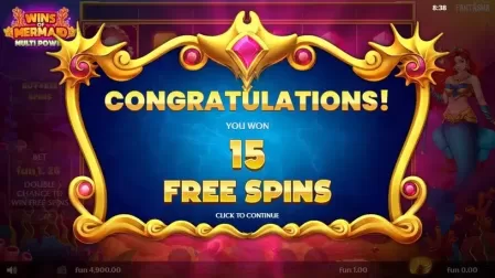 Wins of Mermaid Multipower slot screenshot 3