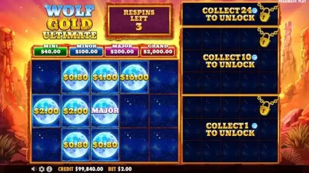 Wolf Gold Ultimate slot screenshot 3