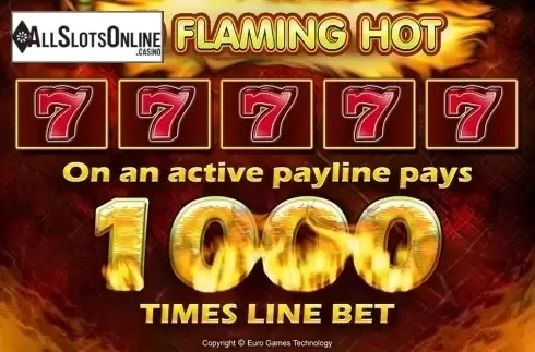 Info. 100 Flaming Hot from EGT