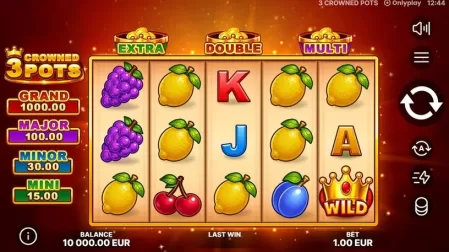 3 Crowned Pots slot screenshot 1